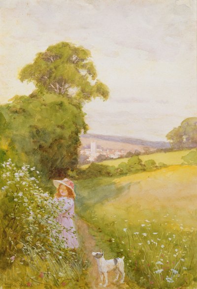 Picking Flowers by Thomas Frederick Mason Sheard